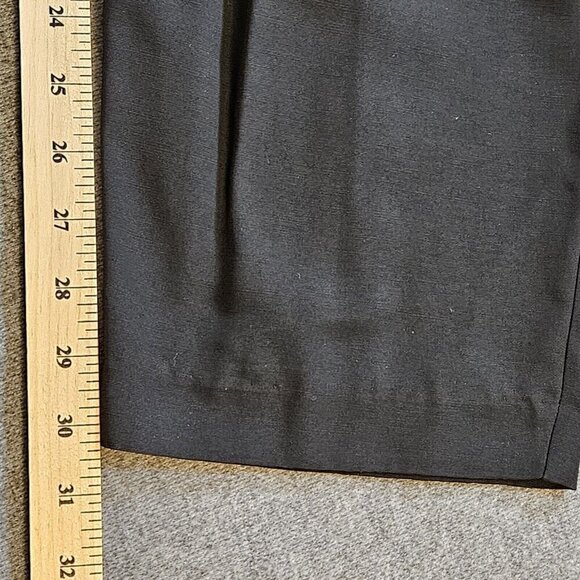 Emblem Pants Women 16 Black Waist Embroidery Tribal Elastic Zip Pleated Boho VTG - Picture 6 of 16